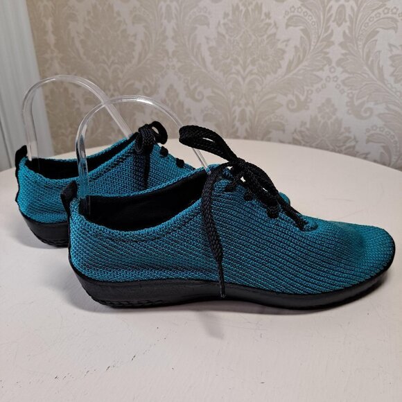 Arcopedico Womens Size 36 US 5.5-6 Turquoise Nylon Knit Lace Up Sneakers NWOT - Picture 7 of 13